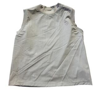 Calia Bubble Mesh Yoga Tank Workout Shirt Active Wear Gray Green Women's XS